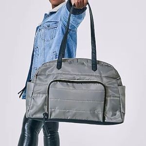 DSW Gray and Black Travel Bag